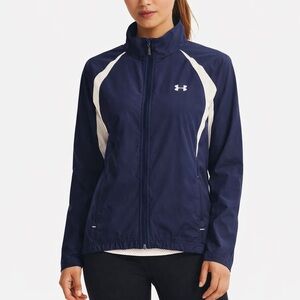 UNDER ARMOUR Women’s Lightweight Zip-Up Jacket Navy Blue Size Medium